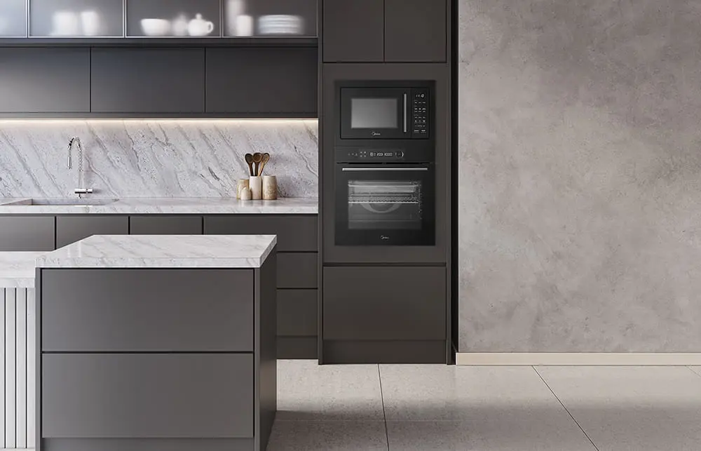 Forno de Embutir Midea 80L Touch Smart vale a pena